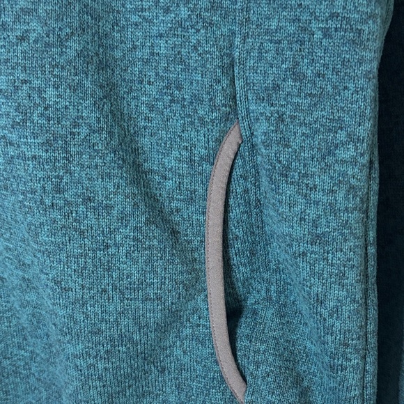 L.L. Bean Teal Sweater with Gray Trim - Picture 5 of 5